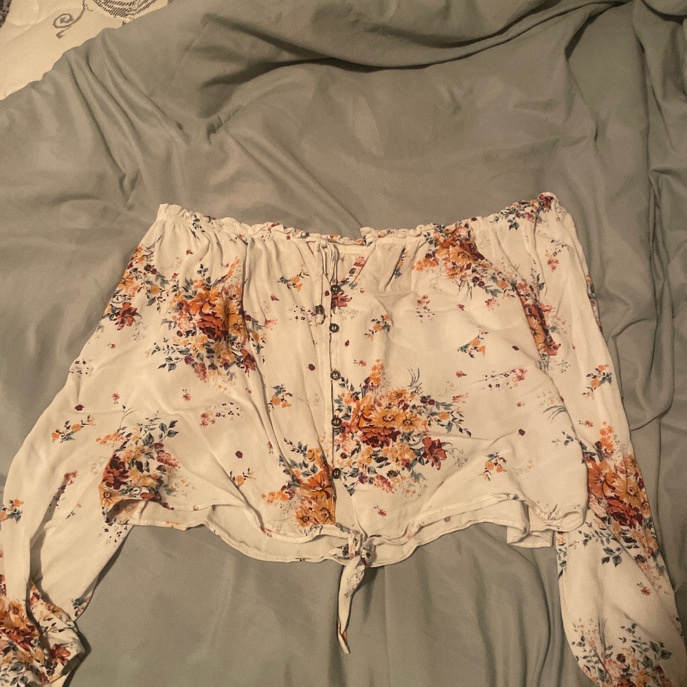 Floral Off the Shoulders Blouse